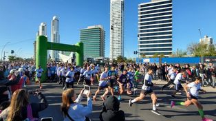 Más de 500 asistentes disfrutaron corriendo en la mañana del domingo en la zona de Puerto Norte.
