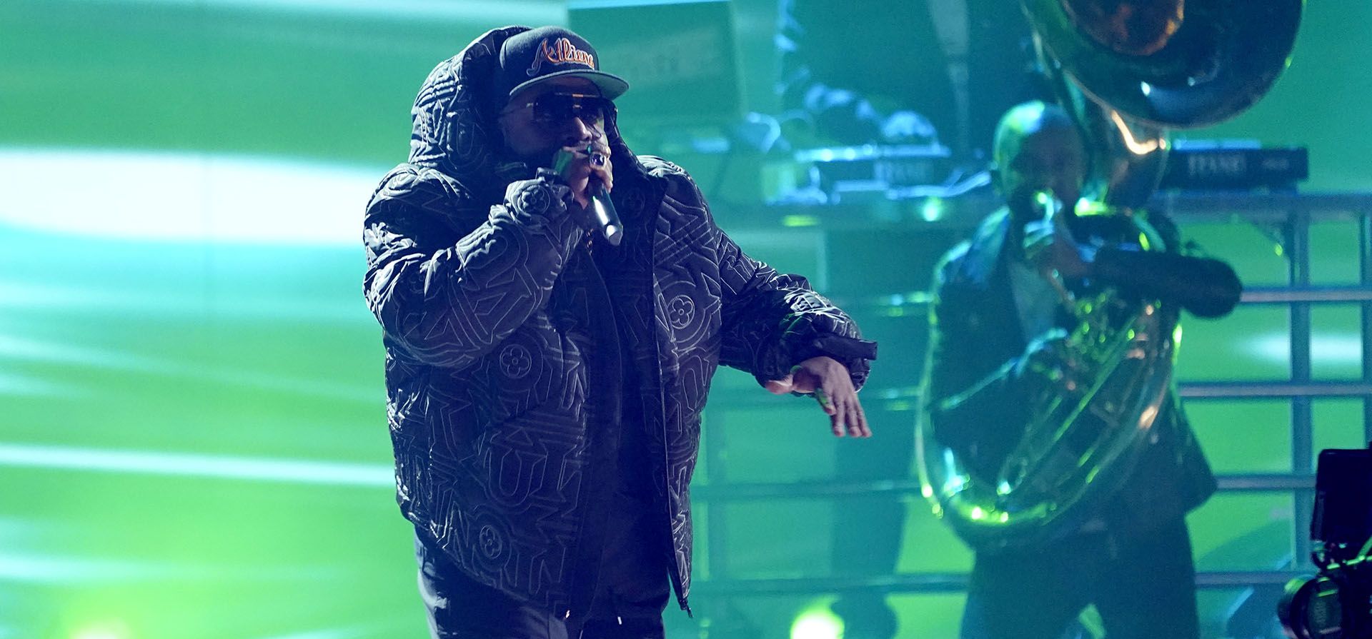Big Boi interpreta "ATLiens" en la 65ª entrega anual de los premios Grammy, el domingo 5 de febrero de 2023 en Los Ángeles. (Foto AP/Chris Pizzello)