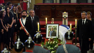 Piñera recibe la custodia honoraria del presidente Boric y de los ex mandatarios Frei y Bachelet. Completa el titular del Senado.&nbsp;
