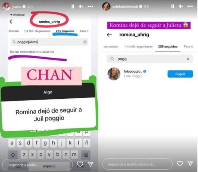 Qué pasó entre Julieta Poggio y Romina Uhrig: el motivo que desató rumores de pelea