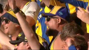 Los hinchas de Central se hicieron notar en el estadio de Independiente del Valle.
