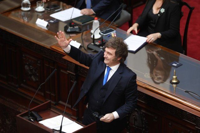 Fuerte discurso de Javier Milei.