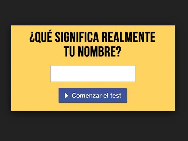 Una aplicación que te permite saber sobre tu nombre