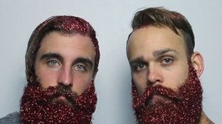 Adornar la barba con purpurina, la nueva tendencia que le gusta a los hombres
