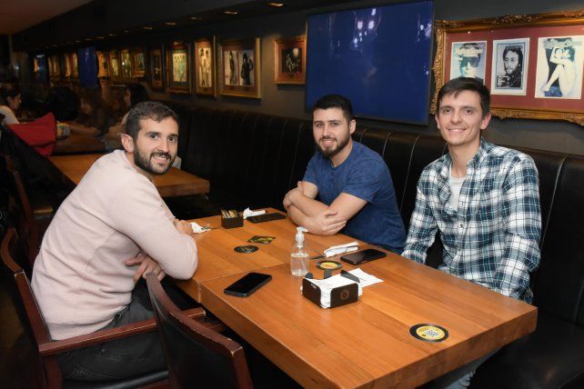 Leandro Sanchez, Jorge Gonzalez y Franco Amatos