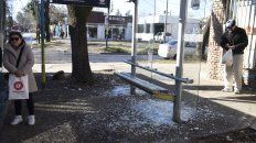 La parada de colectivos de Ayala Gauna y Sánchez de Loria, donde ocurrió el homicidio. La parada de colectivos de Ayala Gauna y Sánchez de Loria, donde ocurrió el homicidio.
