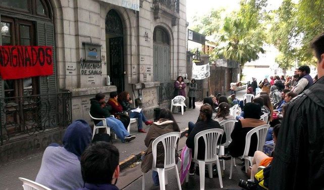 La toma en la Casa de la UNER ahora.&nbsp;