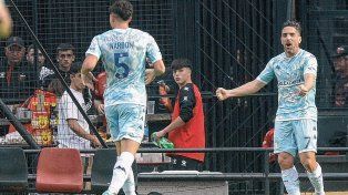 Gabriel Hauche marcó el segundo tanto de Racing ante Colón.