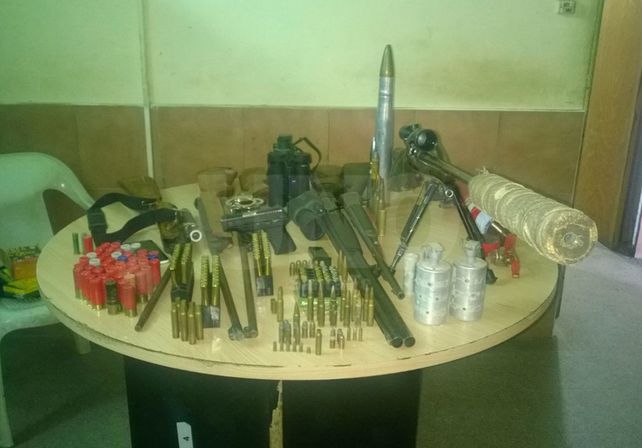 Impresionante. El arsenal incautado durante el allanamiento