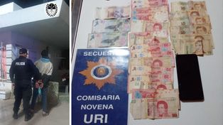 Sorprenden a un ladrón que rompió una vidriera y robaba en un local del barrio Don Bosco