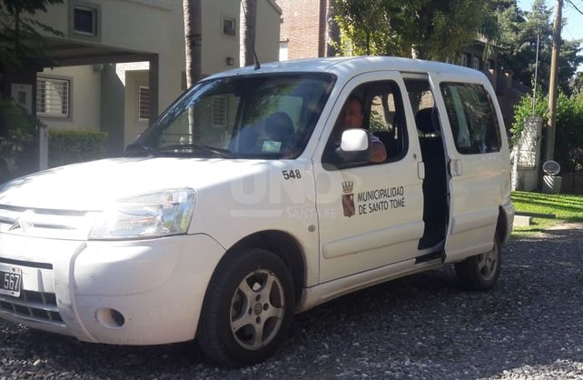 El operativo de bloqueo llevado a cabo por la Municipalidad de Santo Tomé.