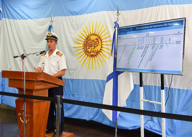 Versiones. El vocero de la Armada