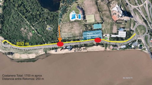 Proponen dos retornos de emergencias en la Costanera Este