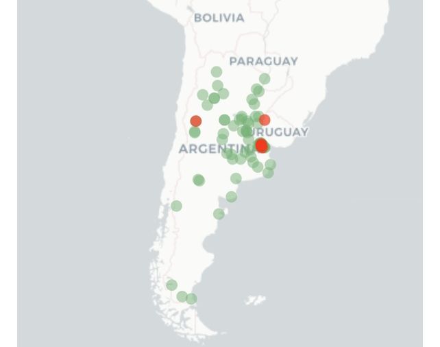Monitoreo. El sistema permite conocer qué está pasando en cada localidad en cuanto a enfermedades respiratorias.&nbsp;
