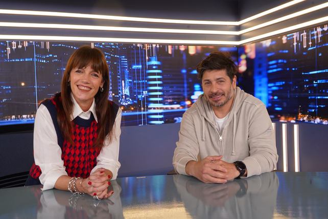 El ex deportista y actual empresario e industrial, Ramiro Nanni, junto a la periodista María Laura Neffen.