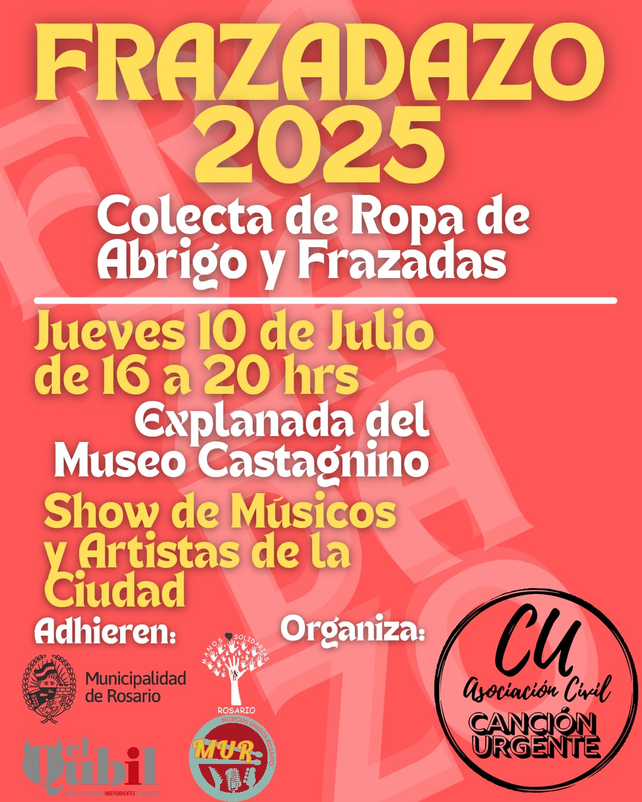Vuelve el Frazadazo solidario a la explanada del Museo Castagnino