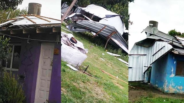 Tormenta en Pueblo Brugo dañó viviendasFotos: Marcos Rivero y otros vecinos&nbsp;