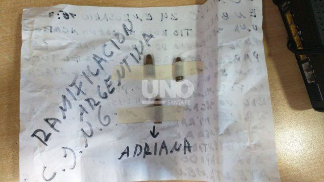 Cárcel de Coronda. Nota con balas y amenaza 