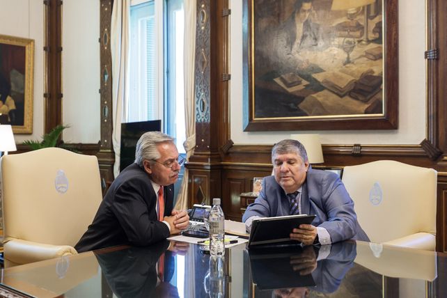 El presidente Alberto Fernández y el senador José Mayans mantuvieron una reunión en Casa Rosada.