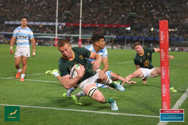 Los Pumas chocaron contra los Springboks.