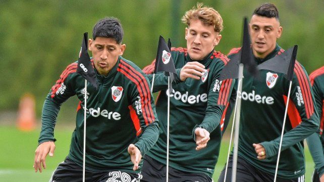 River entrenó este martes.