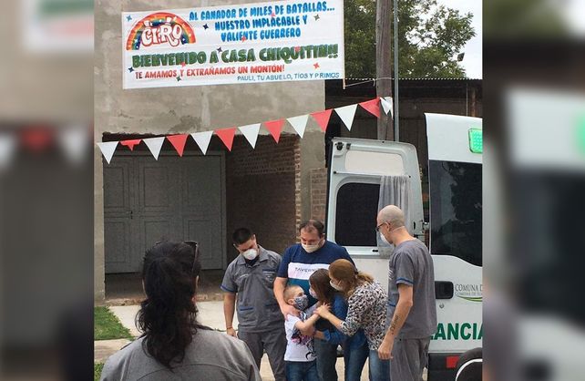 Ciro volvi&oacute; a casa y as&iacute; lo recibieron