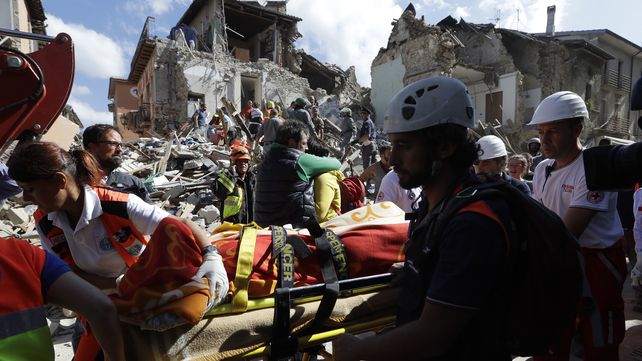 Las estremecedoras imágenes del sismo que sacudió a Italia