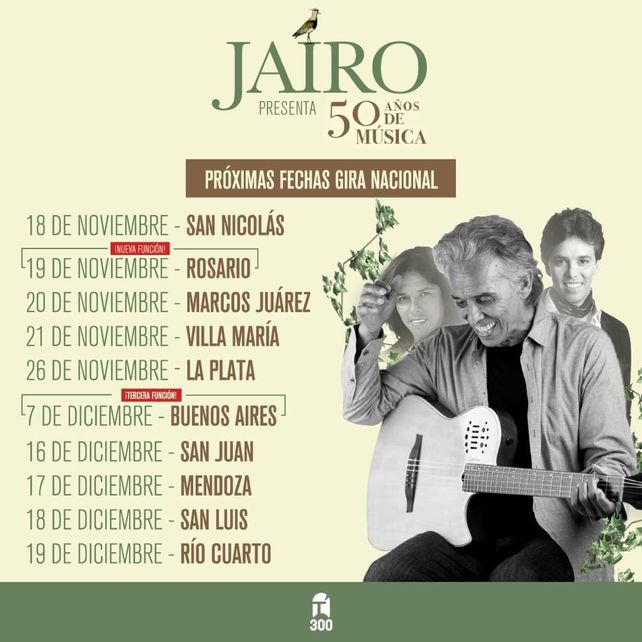 Jairo vuelve hoy a Rosario presentando sus 50 años con la música