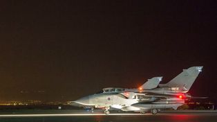 Así se vieron los bombardeos de Estados Unidos sobre Siria