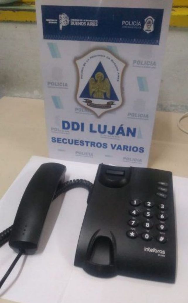 Teléfono fijo secuestrado de la celda de Ariel Máximo “Guille” Cantero en la cárcel de Marcos Paz el 23 de agosto pasado.