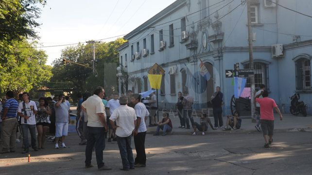Protesta. El día en que la explanada de la UR I tuvo su concentración.&nbsp;