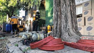 Incendio en una fábrica de copetín en el sur de la ciudad&nbsp;