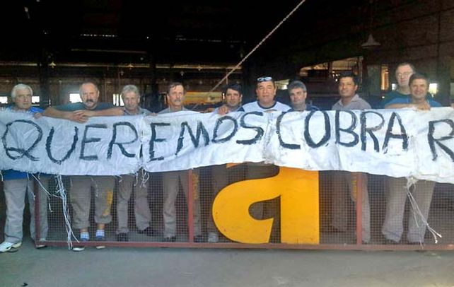 Reclamos. Los operarios piden cobrar diciembre