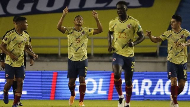 Colombia goleó a Venezuela en el partido inaugural por Eliminatorias.