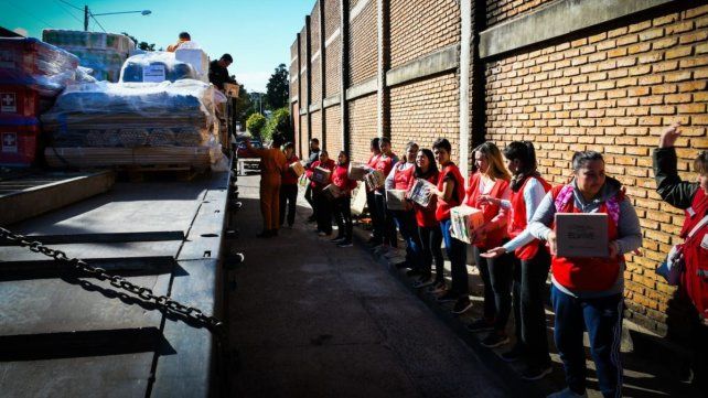 Este jueves arribó la asistencia del gobierno nacional para las familias afectadas por la inundación del río Uruguay