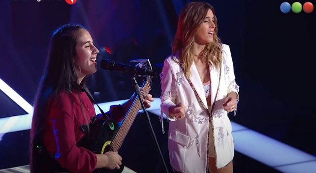 Sueño cumplido. La joven salteña cantó junto a Soledad Pastorutti tras ser elegida por la cantante de Arequito. (Imagen de TV)