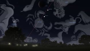 Este sábado la Luna y 2 planetas estarán juntos en el cielo