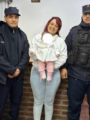 Policías salvaron la vida de una bebé en Concordia