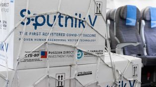 Llega el vuelo que trae el reactivo para fabricar Sputnik y más de 400 mil dosis
