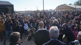 Abel Pintos inauguró el campo escuela recreativo en el establecimiento La Matera