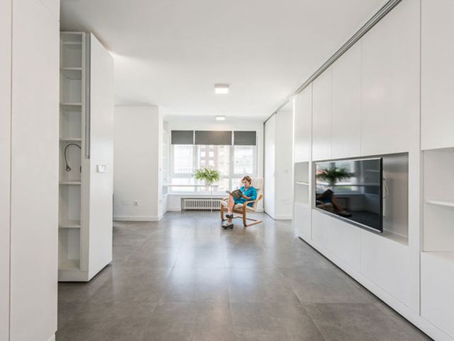 Una casa con paredes movedizas