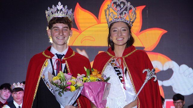 FACUNDO Y SOFIA. Eligieron los nuevos Reyes de los Estudiantes de Concordia 2025