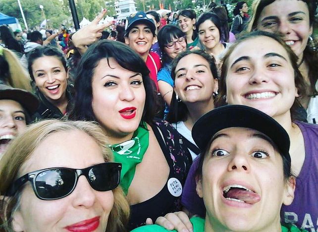 La actriz participó de la marcha que terminó con incidentes en Rosario.