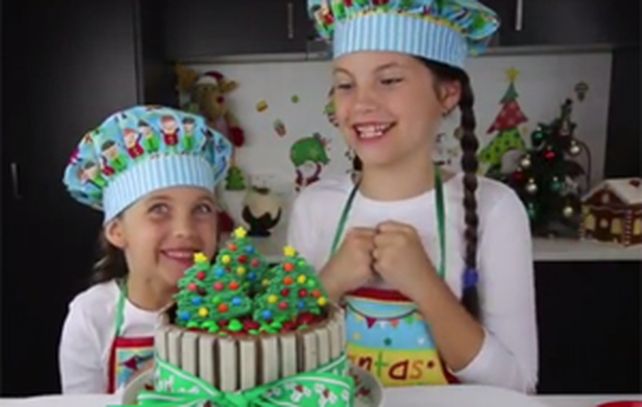 Las pequeñas Charli y Ashlee deleitan con sus recetas.