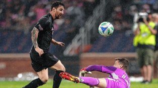 Lionel Messi marcó dos goles en la goleada del Inter Miami ante New York City.