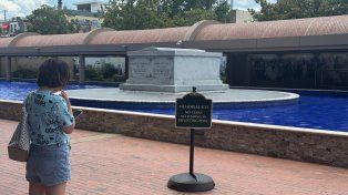 El sitio donde descansan los restos de Martin Luther King y su esposa en Atlanta, donde Argentina jugó ante Egipto por el Mundial.