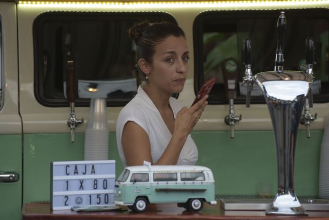 Un mensaje en el descanso de la Kombeer.&nbsp; 