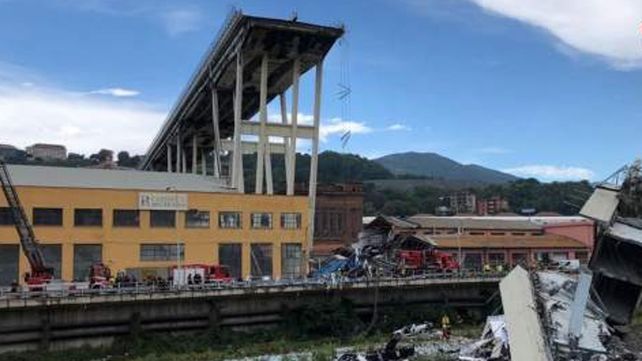 Pavoroso. El puente Morandi