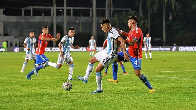 Argentina está venciendo a Chile por el Preolímpico.