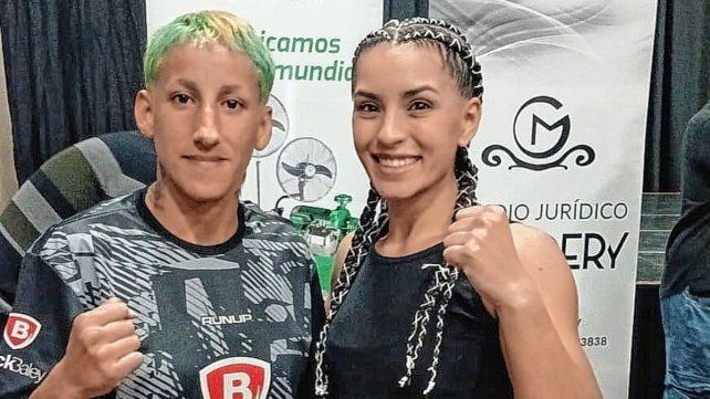 Soledad Rodríguez &nbsp;y Ludmila Corbalán tras el pesaje